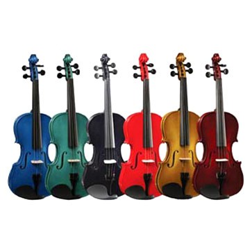 Violines de varios colores